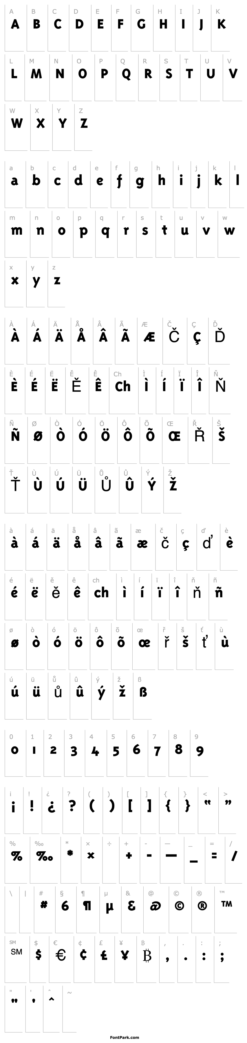 Overview TriplexExtrabold