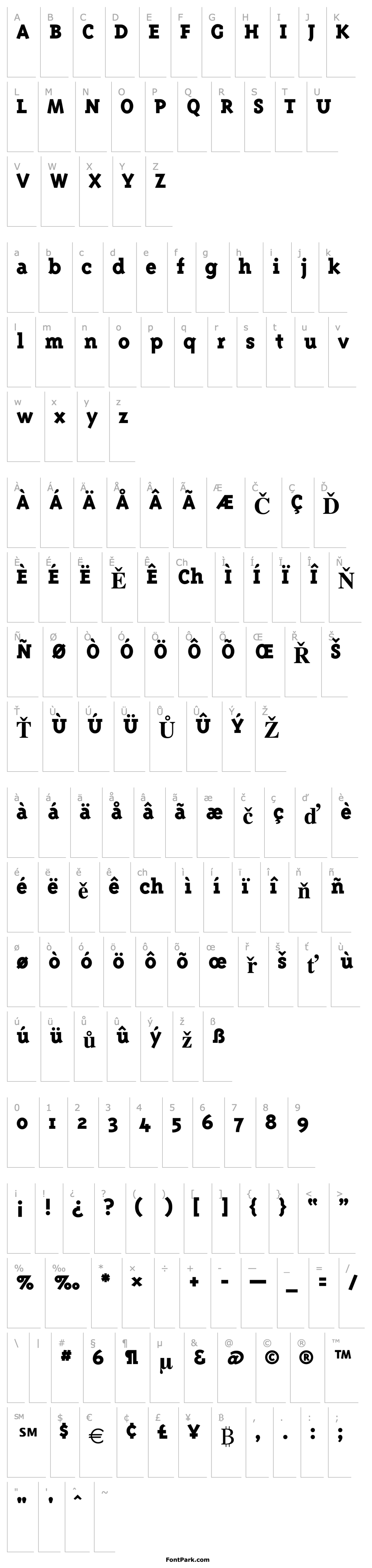 Overview TriplexSerif-ExtraBold