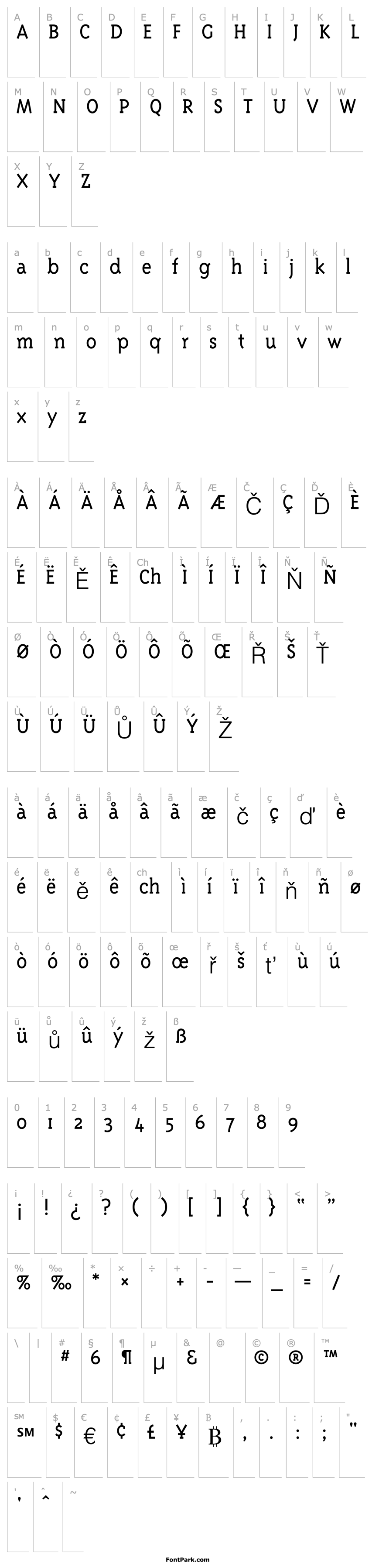 Overview TriplexSerif-Light