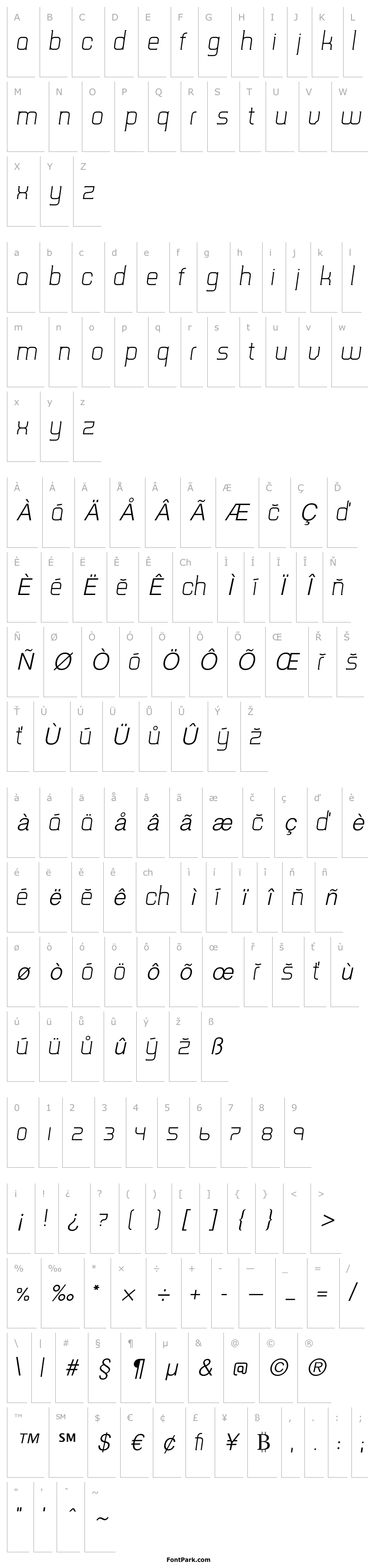 Overview TripSerifCE Light Italic