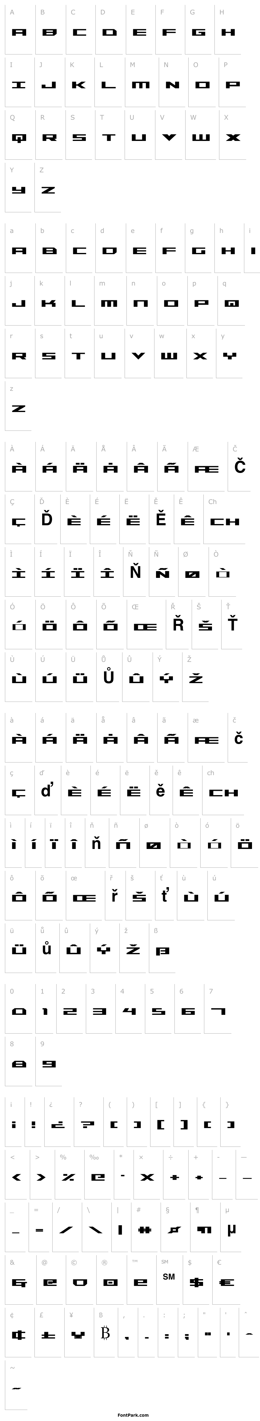 Přehled Trireme Condensed Bold