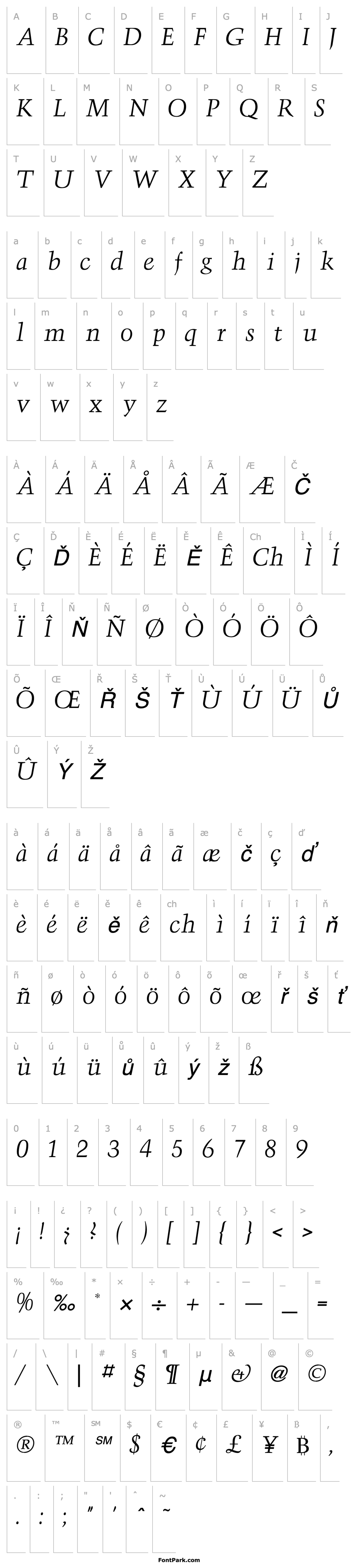 Přehled TriumphItalic