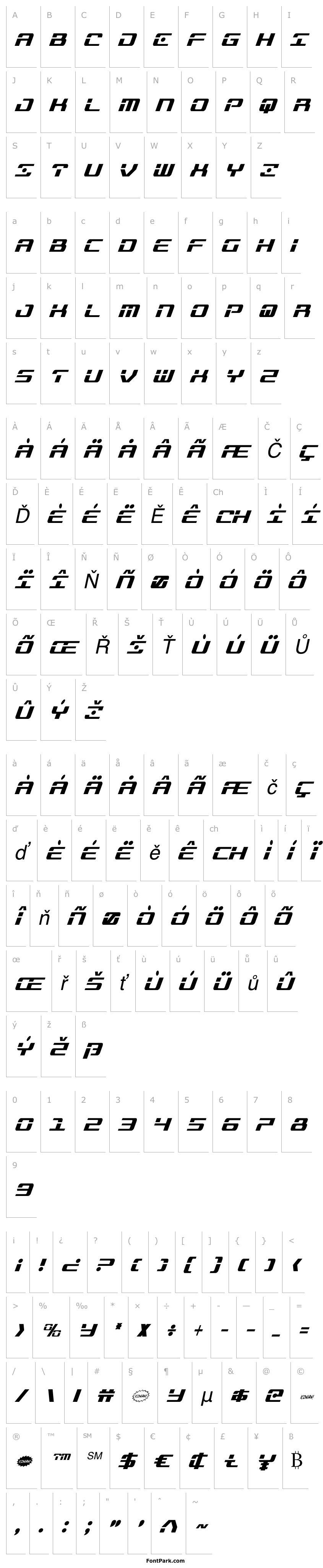 Overview Troopers Condensed Italic