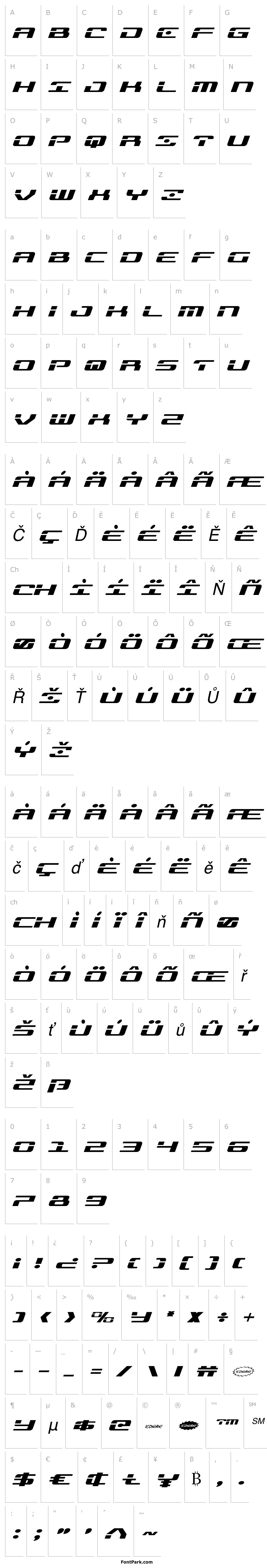 Přehled Troopers Expanded Italic