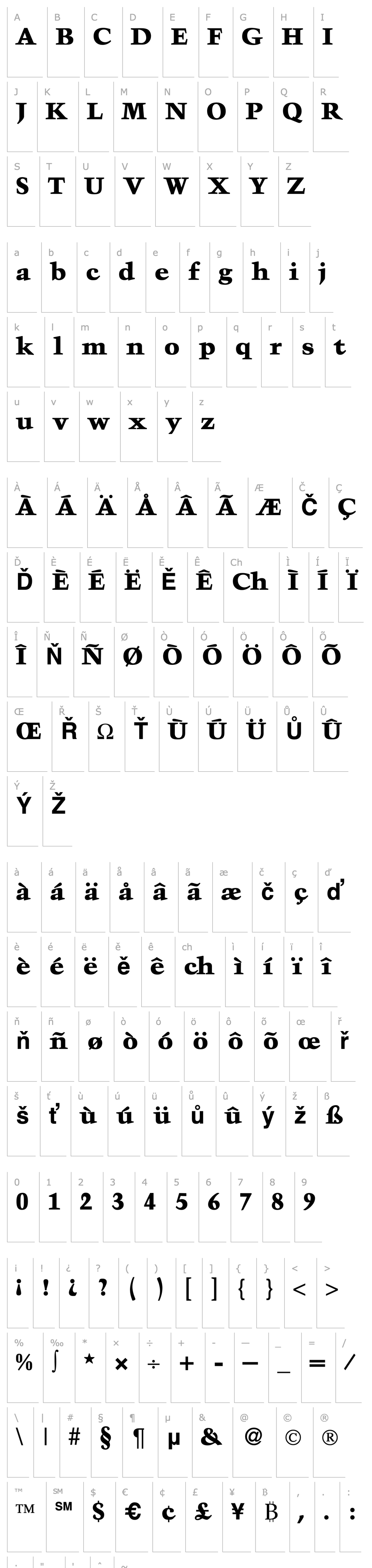 Overview TroubadourExtrabold-Regular