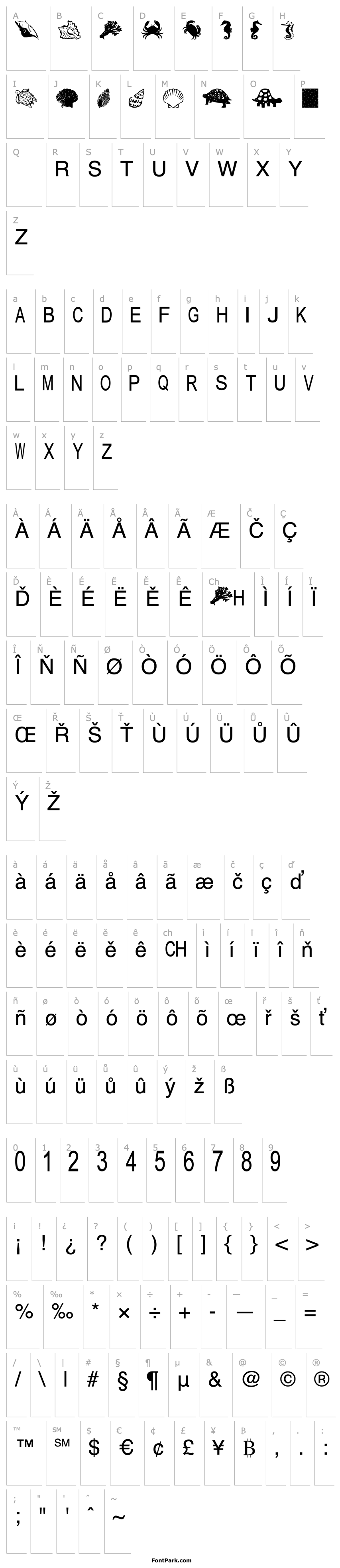 Overview tungfont shell