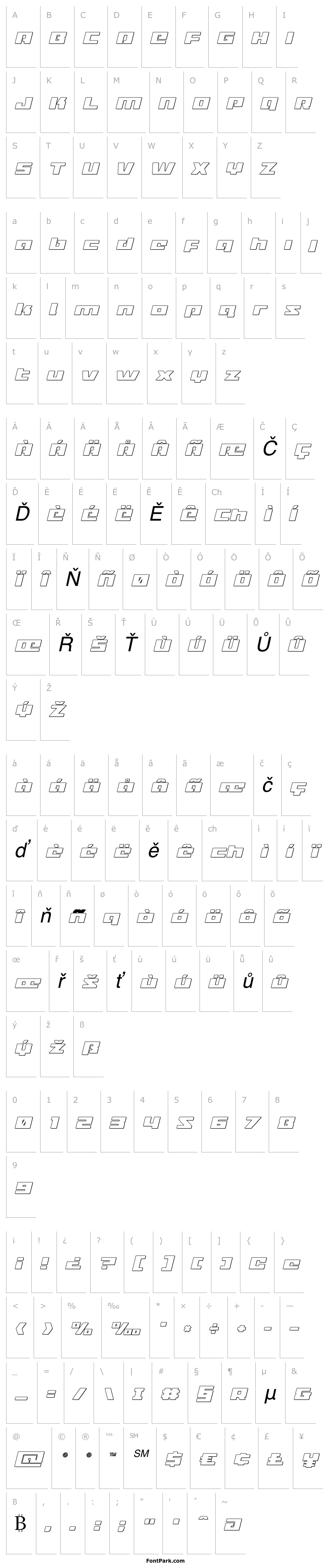 Overview Turbo Charge Outline Italic