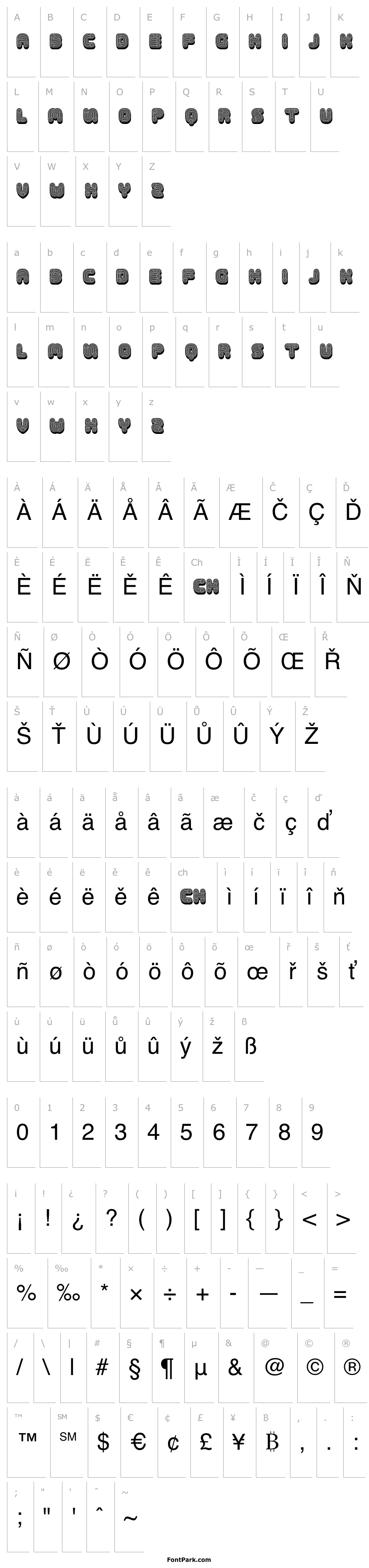 Overview Tuyaux Filled Regular