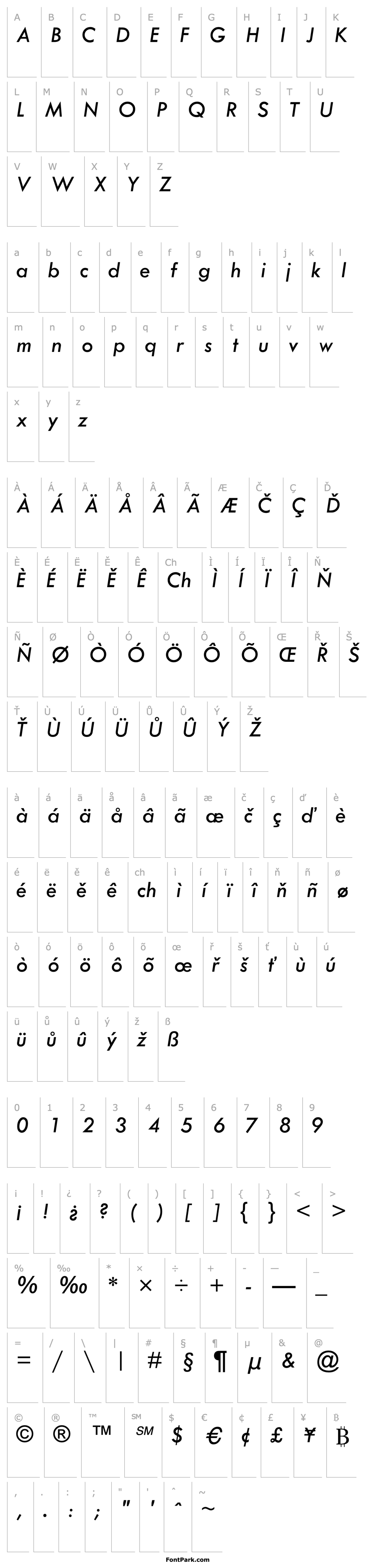 Overview Tw Cen MT Medium Italic