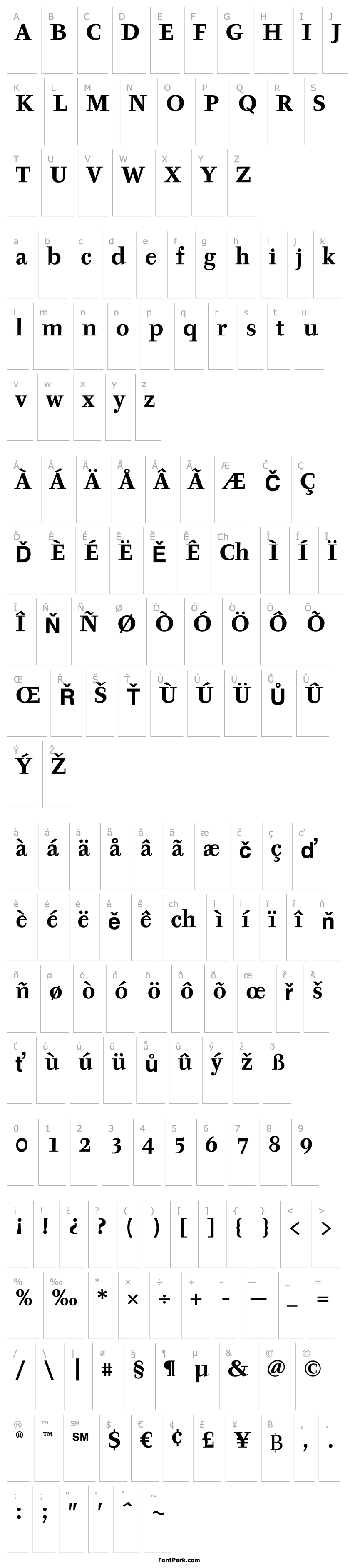 Overview TyfaITCStd-Bold