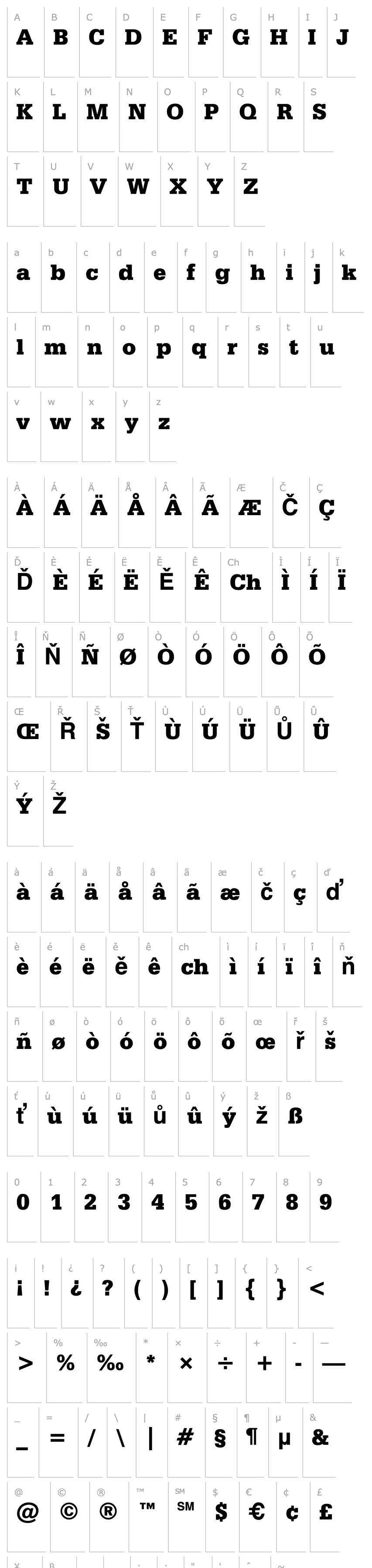 Overview Typewriter Black