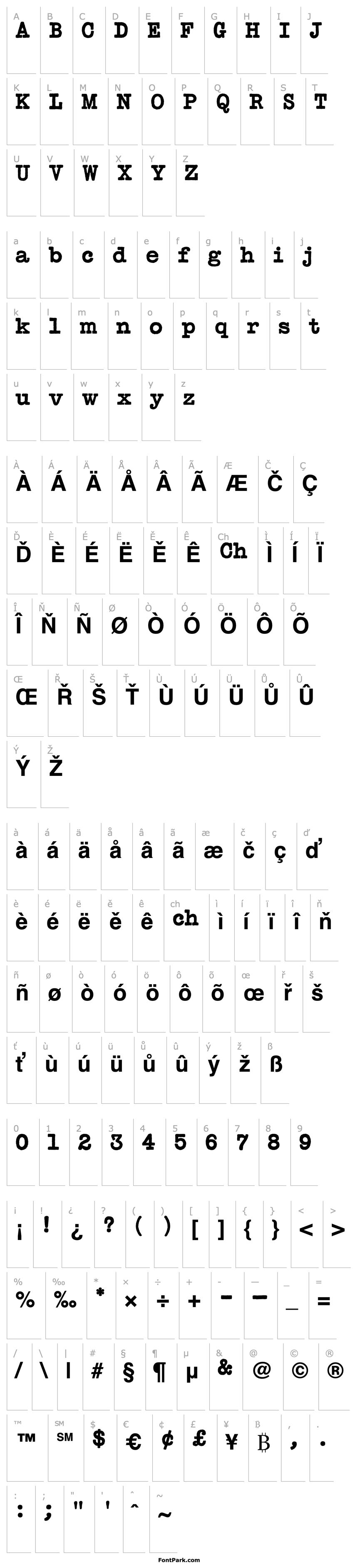 Overview Typewriter-BoldDisplay