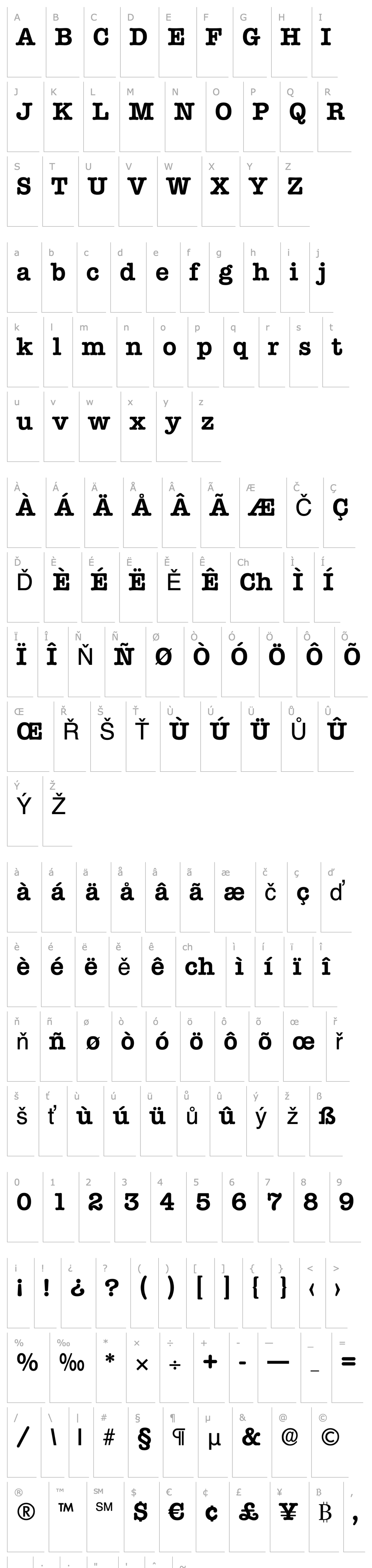 Overview Typewriter-DemiBold