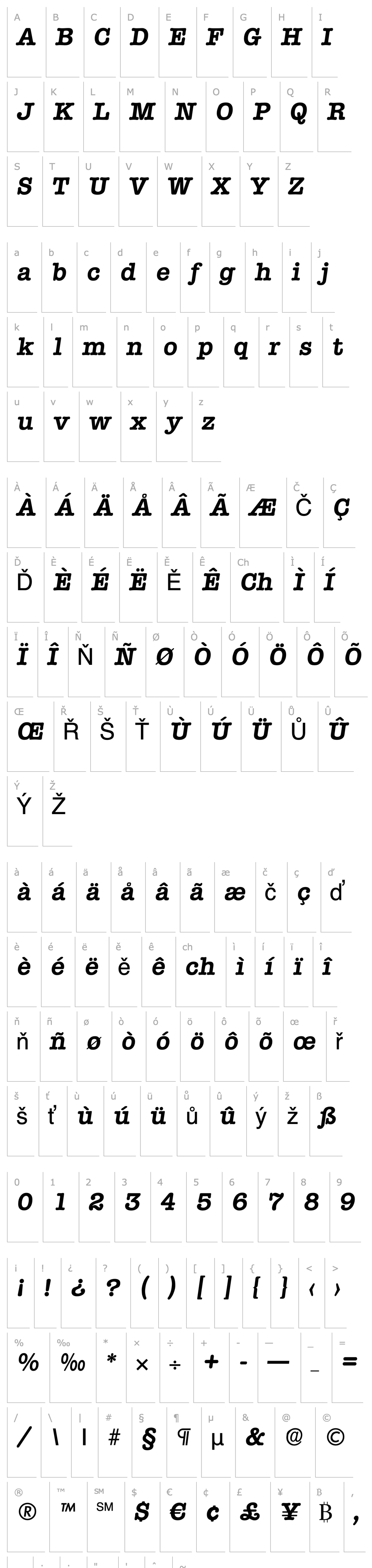 Overview Typewriter-DemiBoldIta