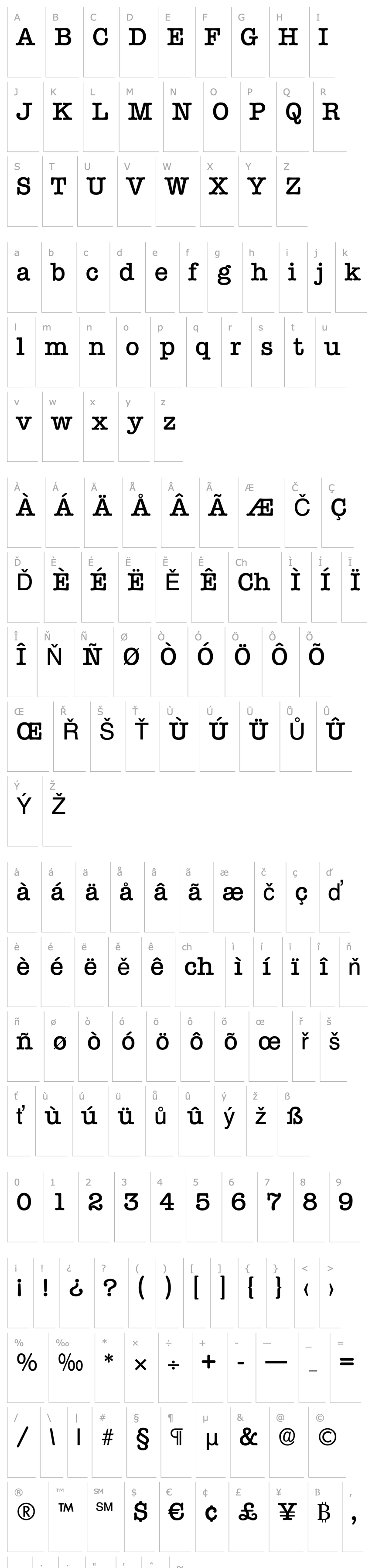 Overview Typewriter-Medium