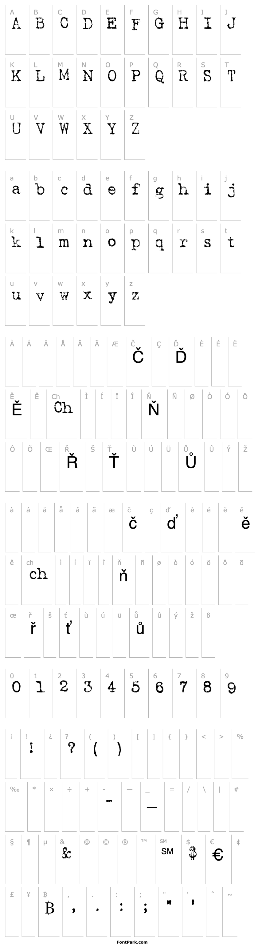 Přehled TypewriterRough