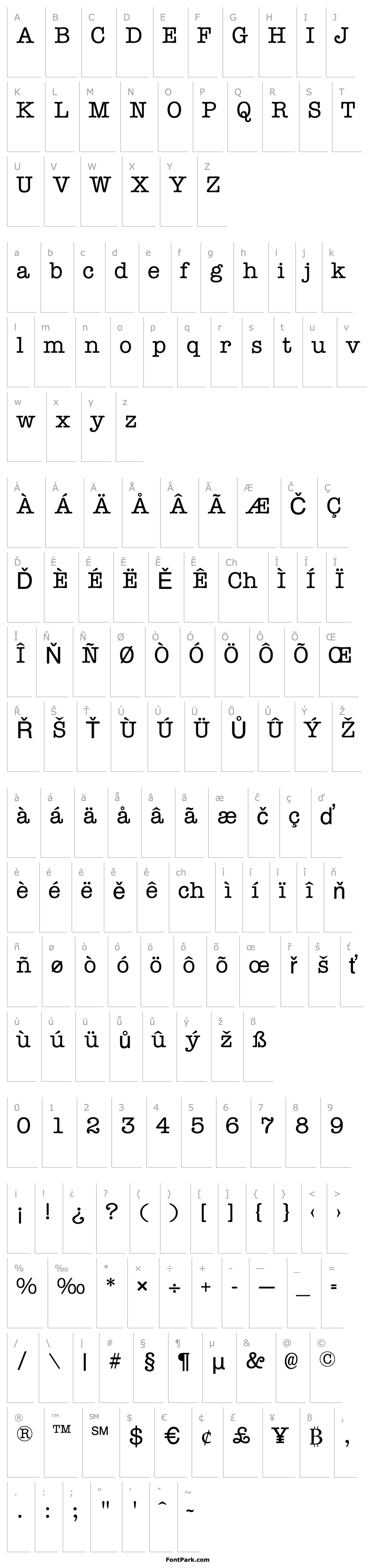 Overview Typist Regular