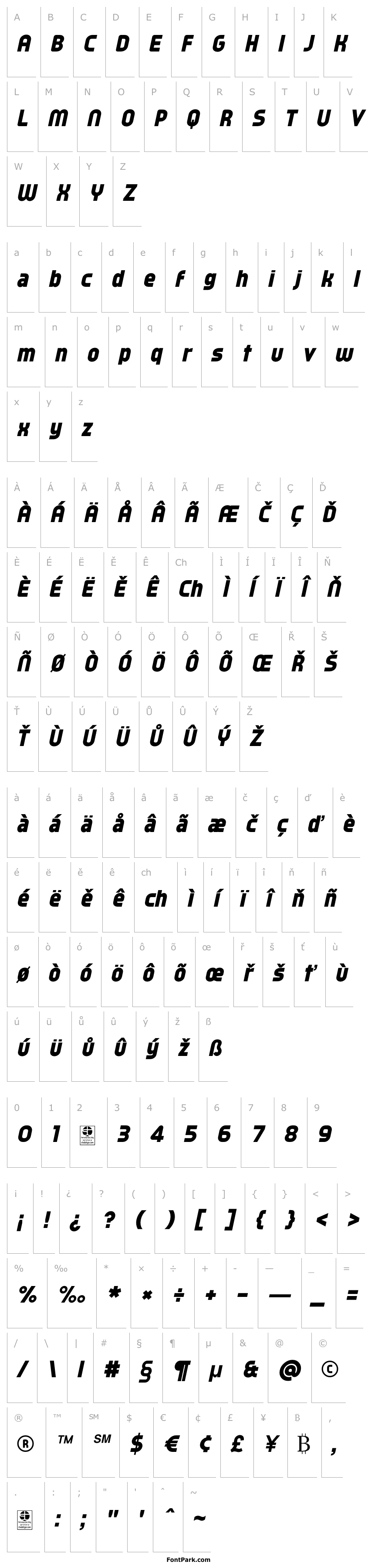 Přehled Typo Oval Black Demo Italic