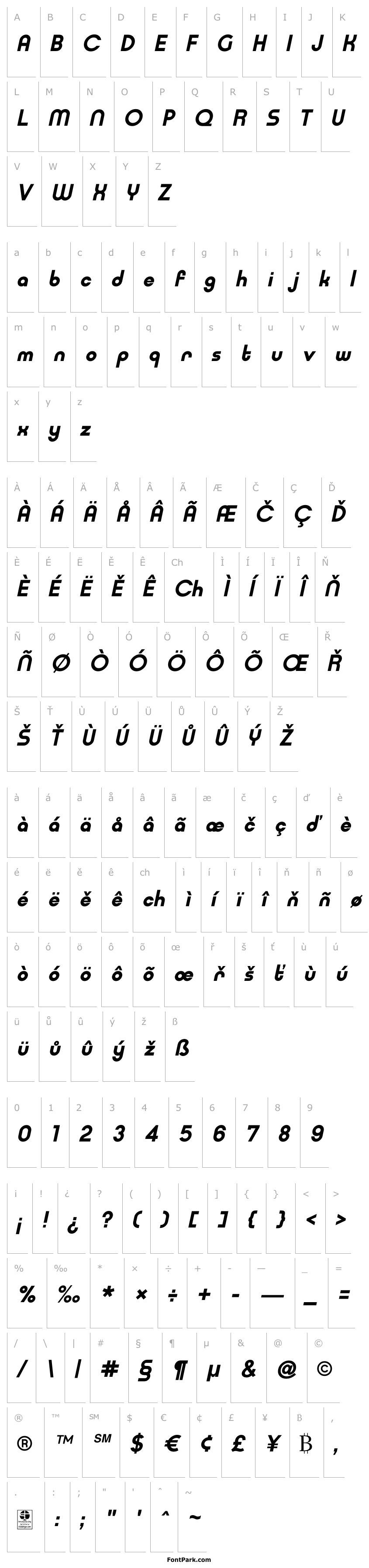 Přehled Typo Ring Demo Bold Italic