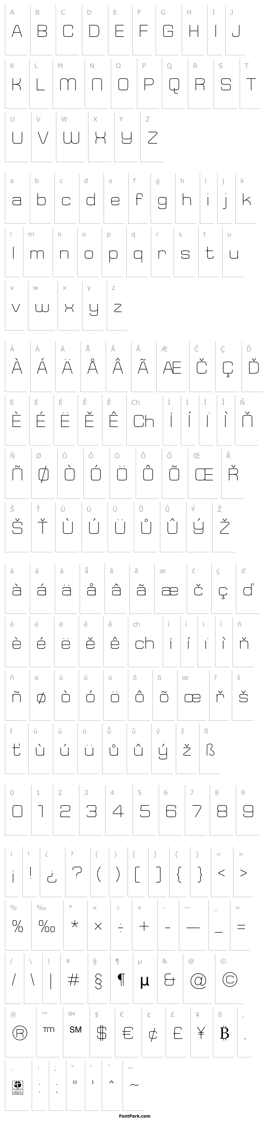 Přehled Typo Square Light Demo