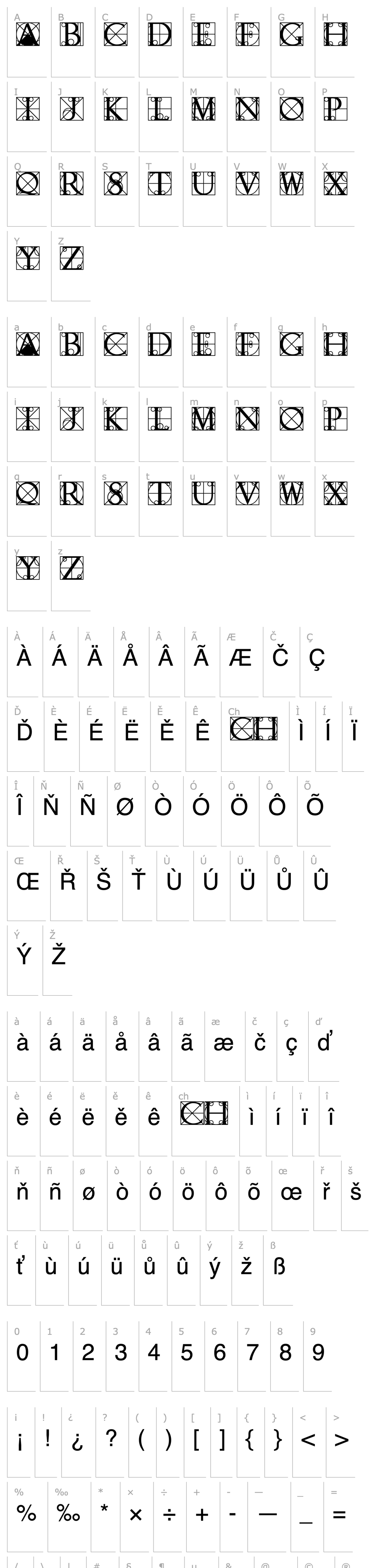 Přehled TypographerCapsSSK