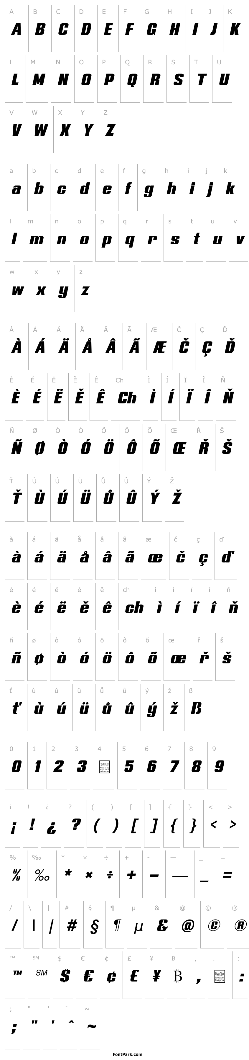 Overview Typoline Expanded Italic