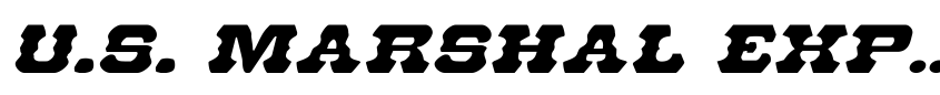 Preview U.S. Marshal Expanded Italic