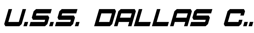 Preview U.S.S. Dallas Condensed Italic