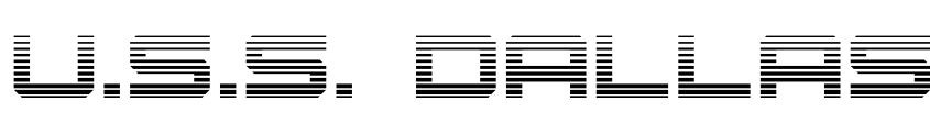 Font U.S.S. Dallas Gradient by Daniel Zadorozny