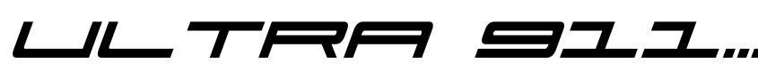 Preview Ultra 911 Condensed Italic