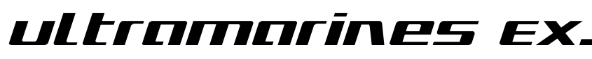 Preview Ultramarines Expanded Italic