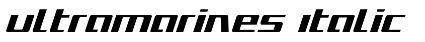 Preview Ultramarines Italic