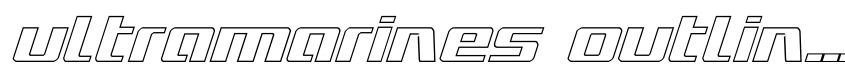 Preview Ultramarines Outline Italic