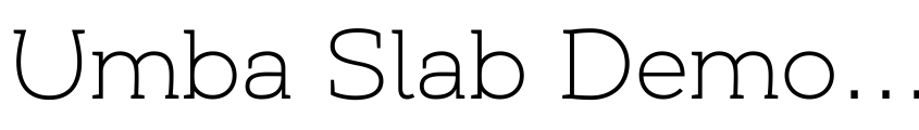 Preview Umba Slab Demo Thin