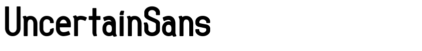 Preview UncertainSans