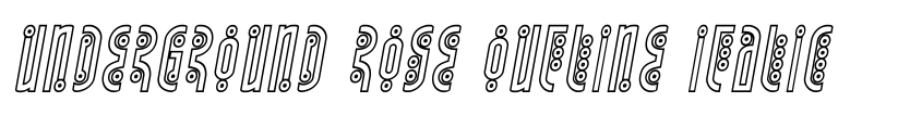 Preview Underground Rose Outline Italic