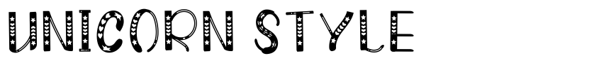 Font UNICORN STYLE by Doni Dorra