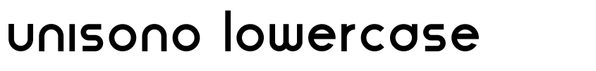 Písmo Unisono Lowercase od Piero Unisono