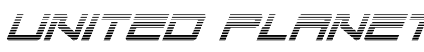 Preview United Planets Gradient Italic