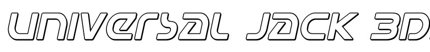 Preview Universal Jack 3D Italic
