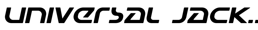 Preview Universal Jack Expanded Italic