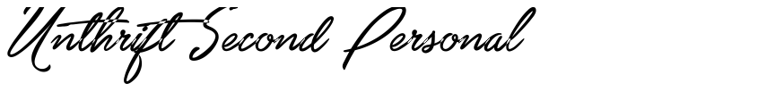 Preview Unthrift Second Personal