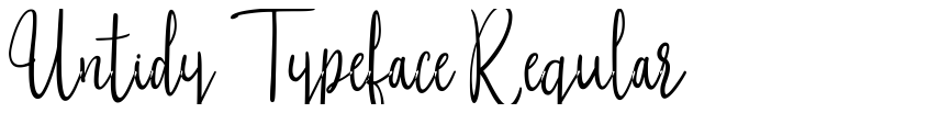 Preview Untidy Typeface Regular