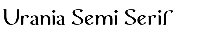 Preview Urania Semi Serif