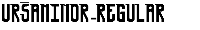 Preview UrsaMinor-Regular