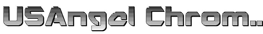 Font USAngel Chrome by Daniel Zadorozny