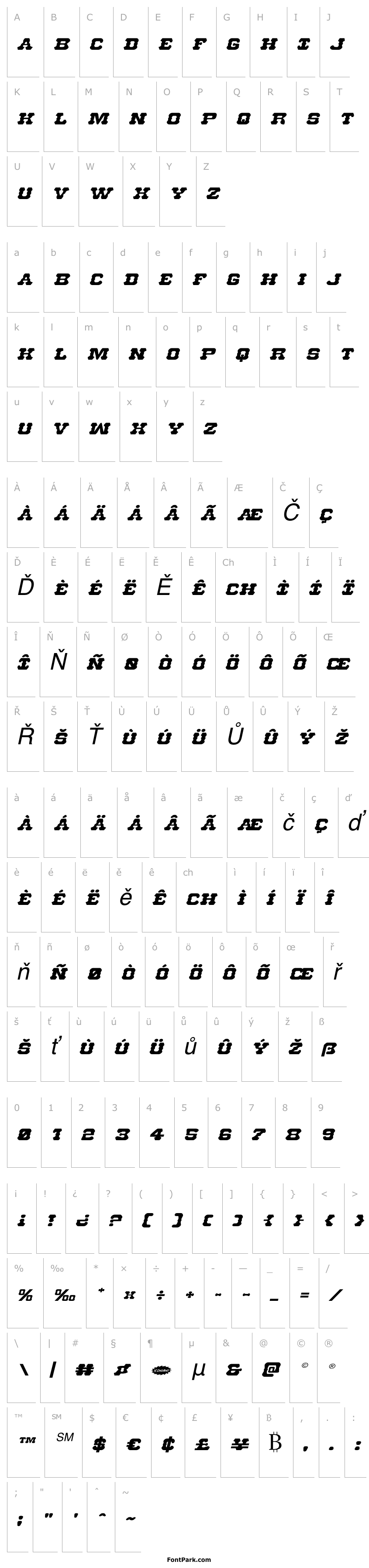 Přehled U.S. Marshal Expanded Italic