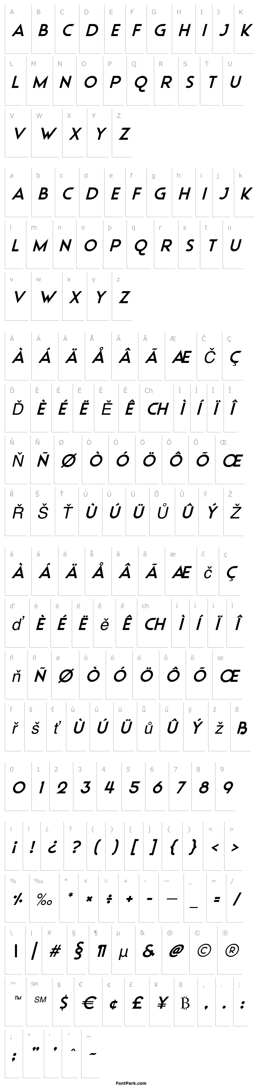 Overview Ubiquitous Italic