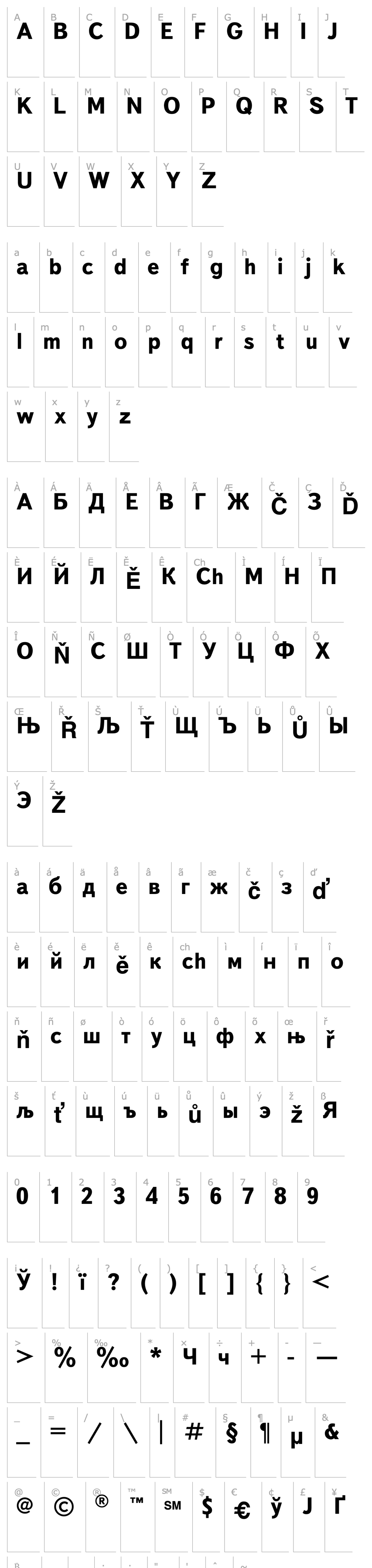 Přehled UkrainianTextBook Bold