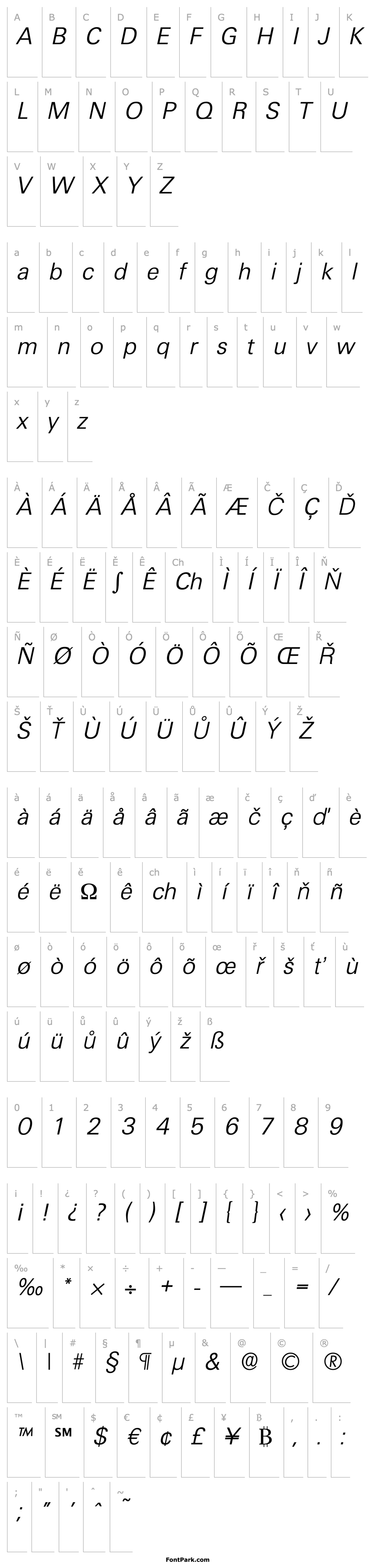 Overview Ultimate-Serial-Light-RegularItalic